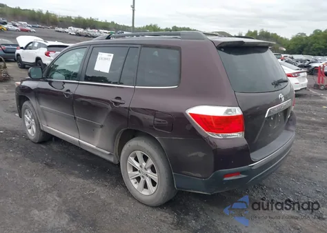 2012 Toyota Highlander Base V6 z USA, uszkodzony, nr VIN 5TDBK3EH6CS169850